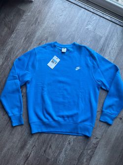 NWT Nike Crewneck classic logo Sweatshirt Blue New with Tags medium mens