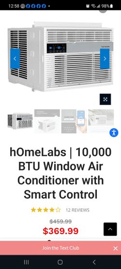 Home Labs 10,000 Btu Window Air Conditioning Unit