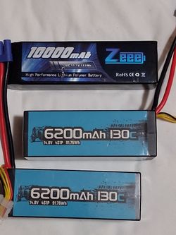 Zeee LiPo RC Battery Pack Lot of 3