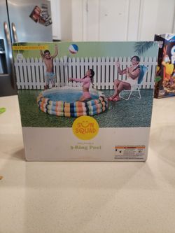 INFLATABLE 3 RING POOL- $5
