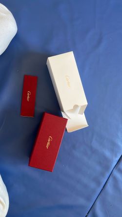 New ONLY BOX Cartier Glasses Sunglasses Storage Box Case Holder Red