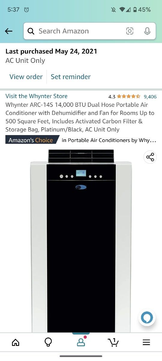500 SQ foot Cooling Whynter Portable AC Unit DISCOUNTED!