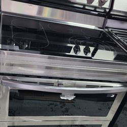 Samsung Flex Duo 30-in Glass Top 5 burners 3.4-cu ft / 2.7-cu ft Air Fry Convection Oven