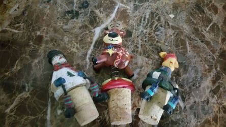 3 Christmas corks