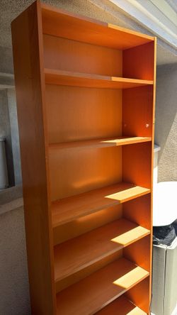 Wooden bookshelf