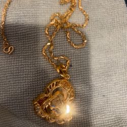 24K Buddha pendant with Chain