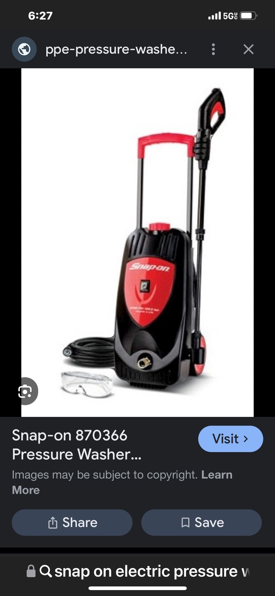 Snap On Power washer