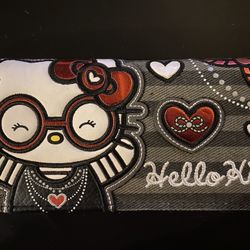Hello Kitty Denim Long Wallet