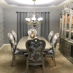 Dining Table And China 