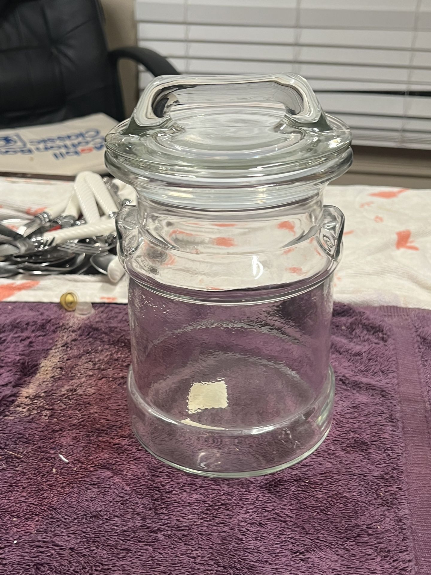 Vintage Glass Cookie Canister /cookie Jar 