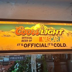 Vintage Coors Light/ Nascar Pool Table Light 