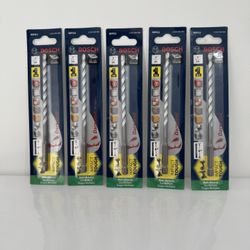 Lot of 5 Bosch MP03 Multi-Material Impact Drill Bits 3/16” x 6” New