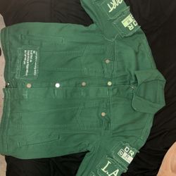 Green Jean Jacket 