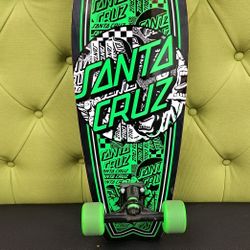 Santa Cruz Skateboard Cruisr Complete Flier Collage Dot Shark 8.8" x 27.7"