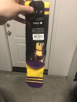 Lakers socks basketball