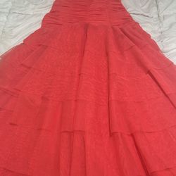 Morgan and Co. beautiful orange dress