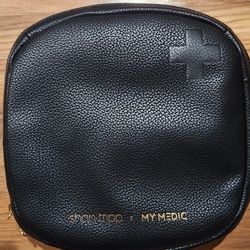 New Premium Black Leather-Like Emergency Medical Carry Case