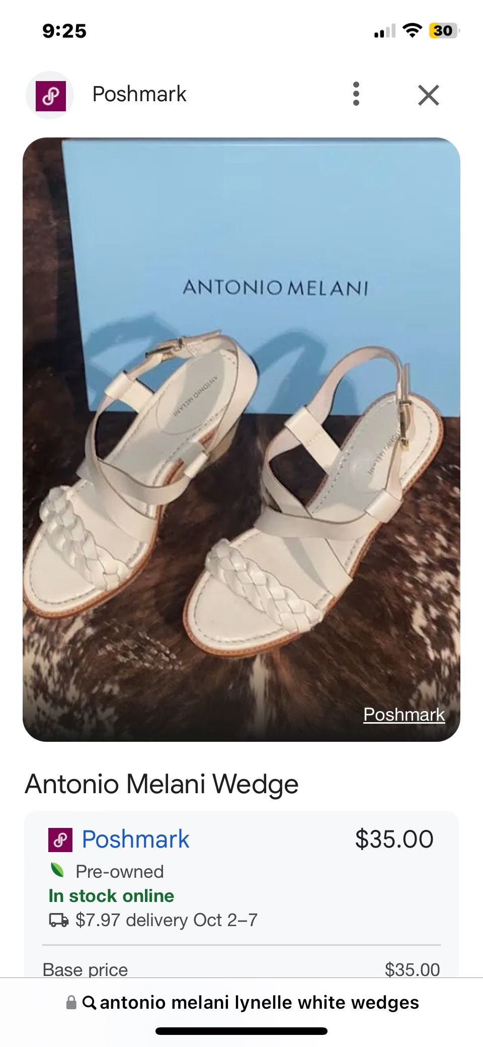 Antonio Melani White Wedges