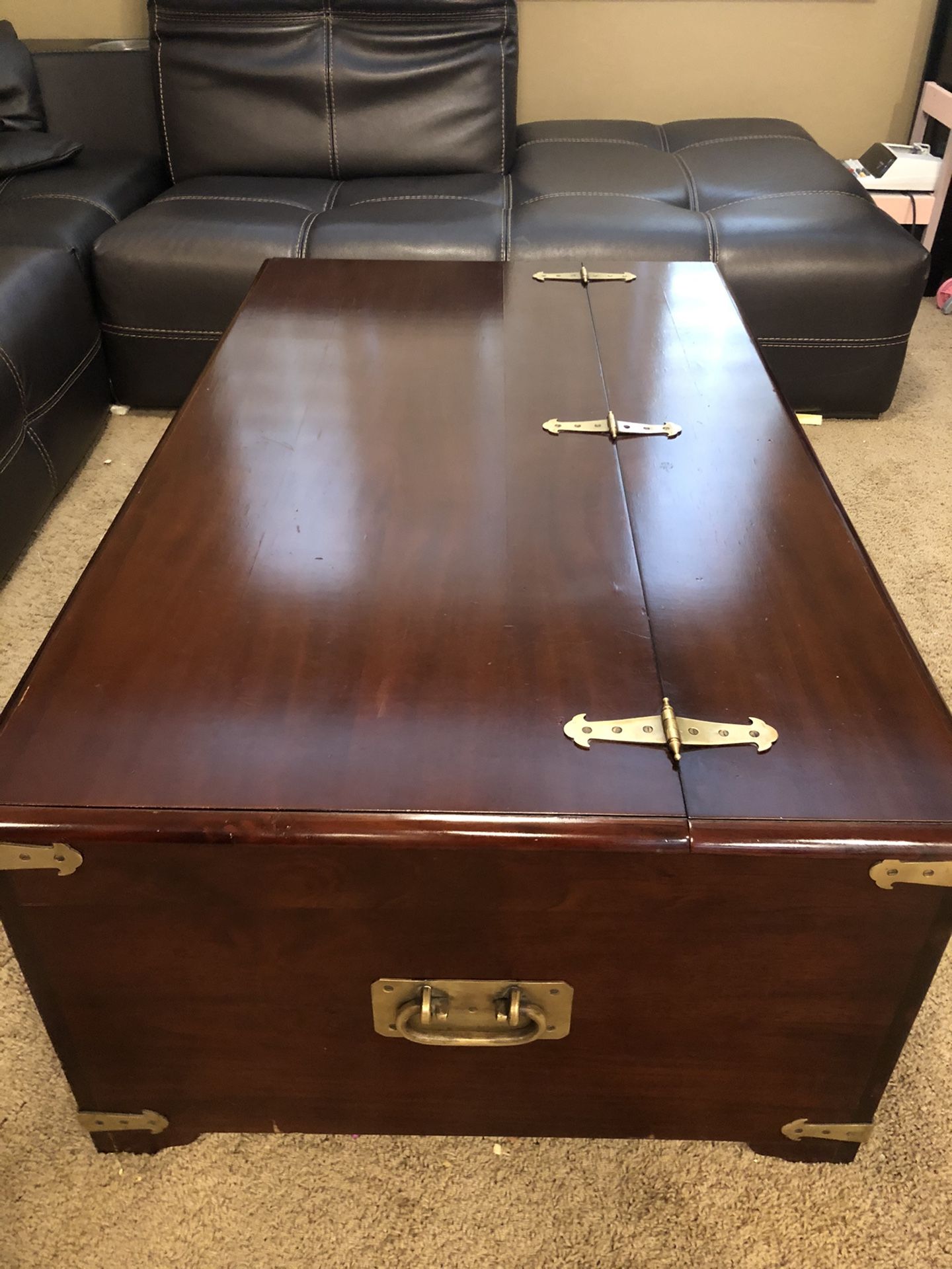 Pottery Barn apothecary coffee table “Friends”