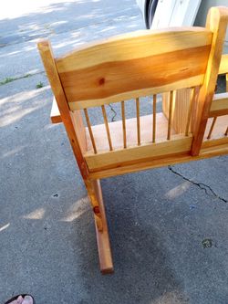 Rocking chair discount and bassinet combo