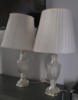 Set Of Crystal Lamps
