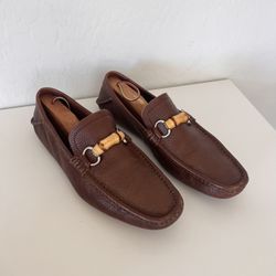 Authentic Vintage Gucci Mens Bamboo Loafers 9 Wide