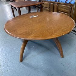 RARE vintage  Heywood Wakefield Mid Century Modern Lazy Susan Coffee Table VTG