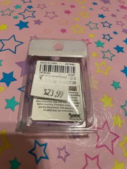 Titanium pierced nation 12g piercing jewelry