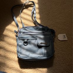 Leather Blue Bag