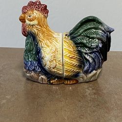 Rooster Salt Pepper Shaker Set Cracker Barrel Vintage Collectible Farm Farmhouse Kitchen Decor
