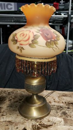 Hurricane Lamp Vintage Gone With The Wind 