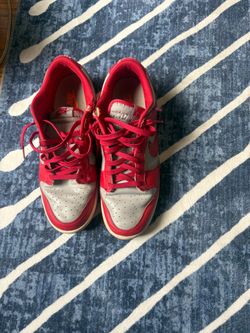 Nike Dunk Low Red and Grey Sneakers