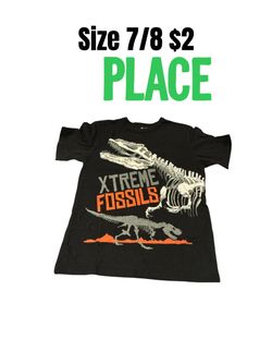 The Children's Place Kids Graphic Tee Size 7/8 great condition 💖💖042426 M19