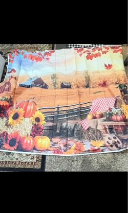 95''x71''Fall Backdrop Fall Thanksgiving Photography Backdrop $30