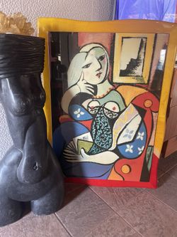 Awesome Picasso Art Wall  “Woman With a Book” Impressionism From 1932  