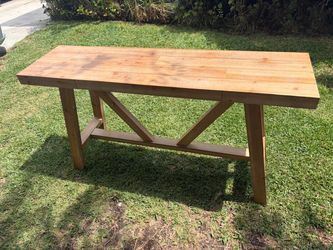 Rustic Farmhouse Wood Console Table new in box