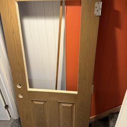 36” Exterior Door Wood Style Fiberglass