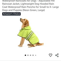 Dog rain coats
