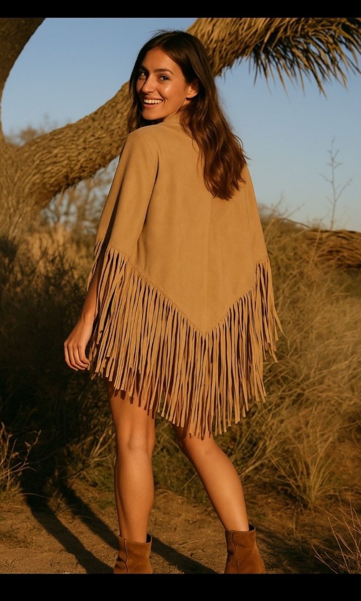 Vera Pelle  Fringe Wrap 