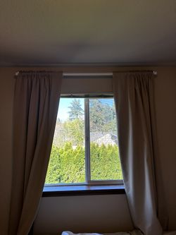 Curtains, Curtain Rod, And Brackets!