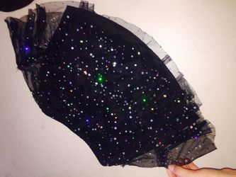 Black gem glittery skirt