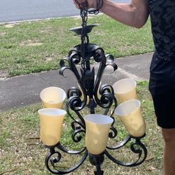 Giant Quoizel Vintage Chandelier 