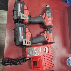 96091 Milwaukee 3696-22 1/4" Brushless Impact & 1/2" Brushless Hammer Drill Combo 590445