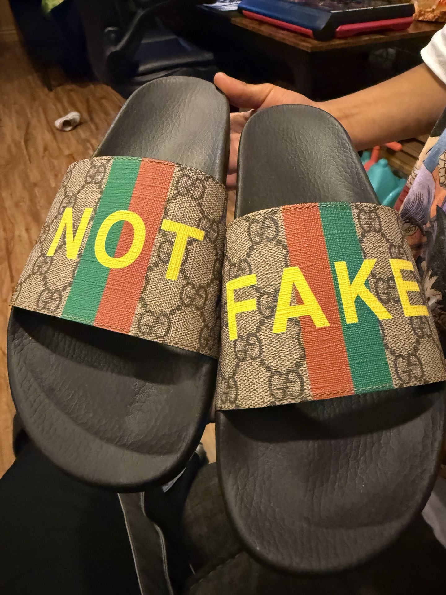 Brand New Gucci Slides Men Size 11us