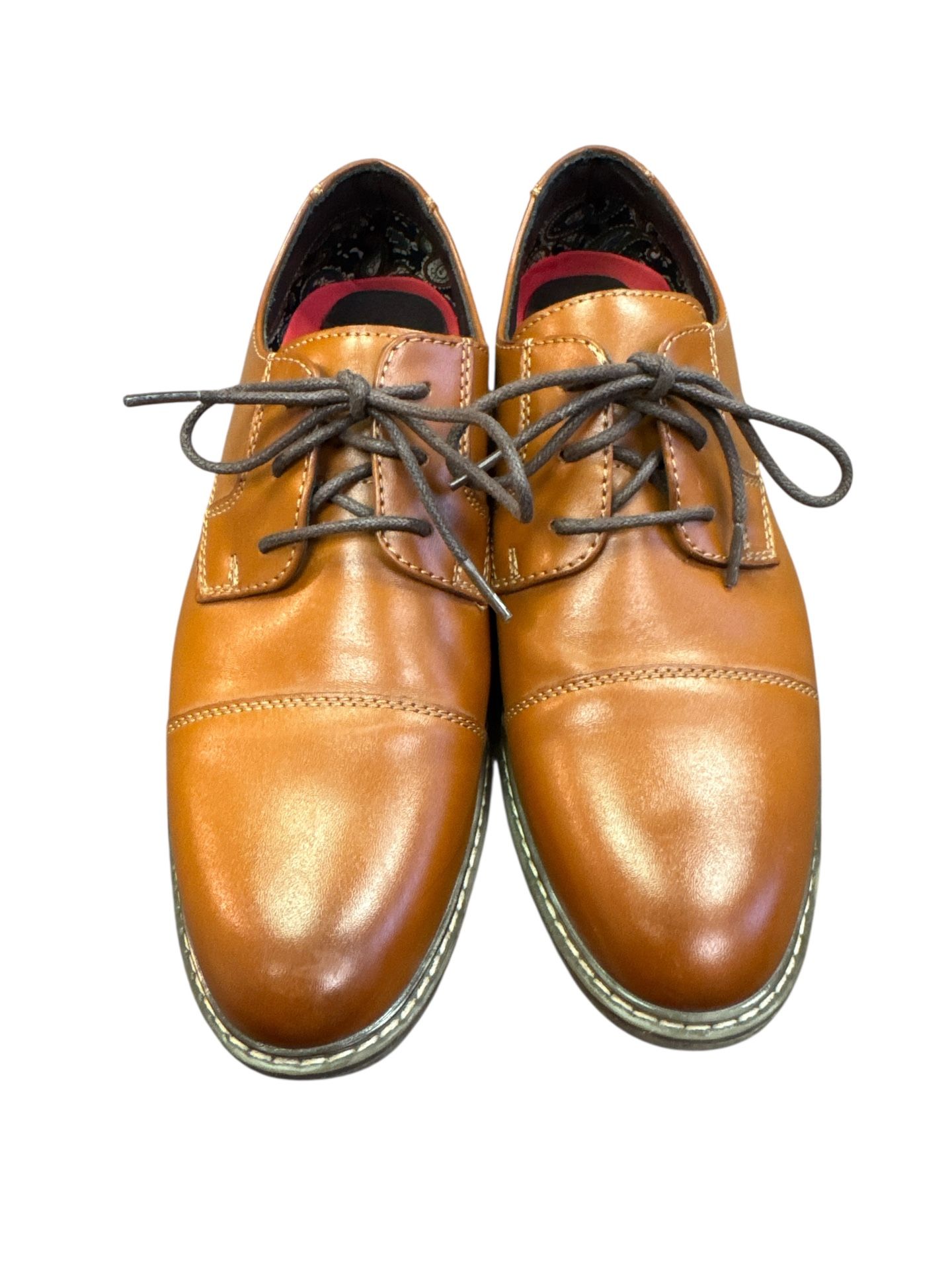 Bruno Marc Mens Size 6 Lined Lace Up Leather Oxford Dress Shoes Brown