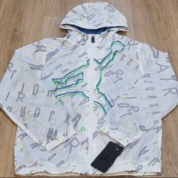 Jordan Windbreaker Hoodie Jacket Size M For Kids 