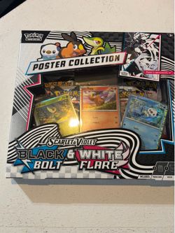 Black bolt white flare poster collection