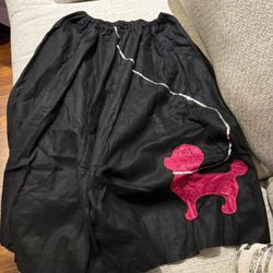 Womens Poodle Skirt One Size Fits Most 