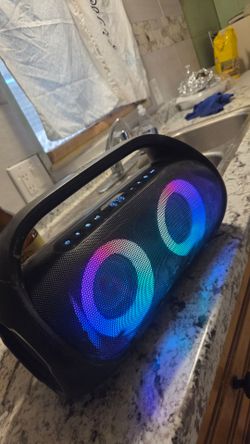 Portable Bluetooth Speaker with RGB Lights