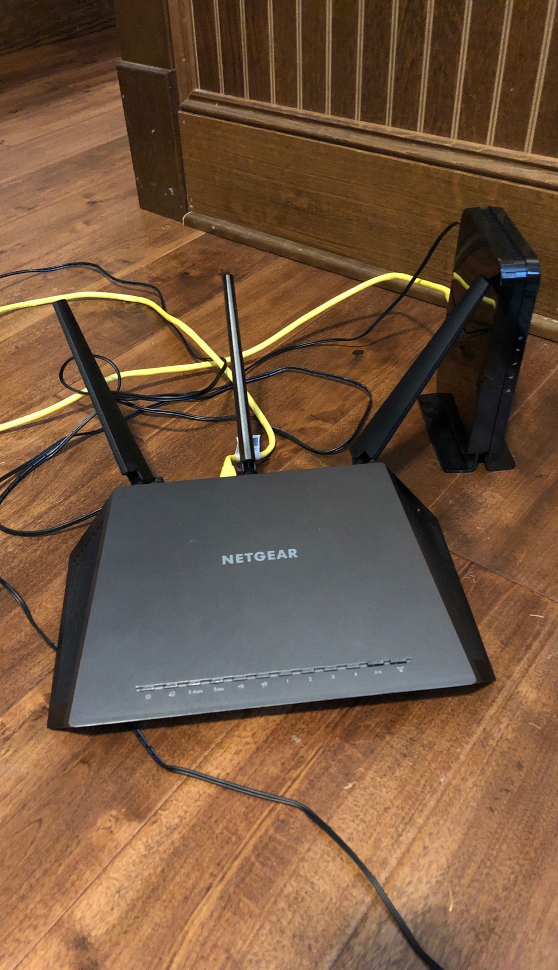 Netgear modem and router